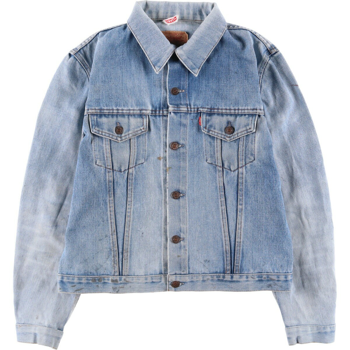 古着 ~90'S リーバイス Levi's 70500-0917 デニムジャケット Gジャン フランス製 メンズL相当 ヴィンテージ /eaa591927 【中古】 【251024】 【SS2603_10】 ブルー系 春秋冬