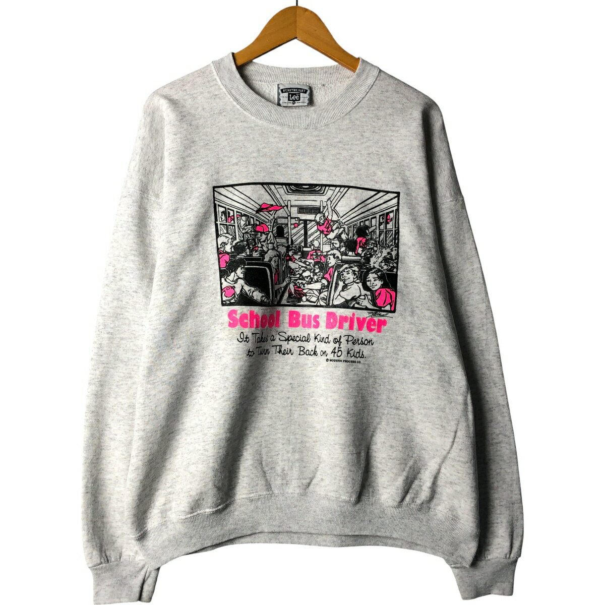 Collaboration - 古着 90'S リー Lee プリントスウェットシャツ トレーナー USA製 メンズXL相当 ヴィンテージ /eaa591953 【中古】 【251025】 グレー系 春夏秋冬