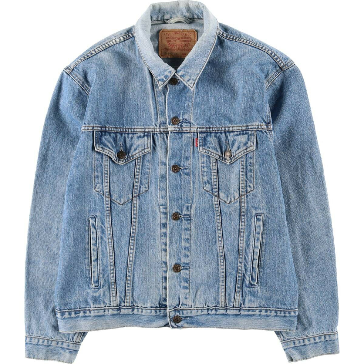 古着 90'S リーバイス Levi's 70503-0216 デニムジャケット Gジャン メンズL相当 ヴィンテージ /eaa591964 【中古】 【251026】 【SS2603_10】 ブルー系 春秋冬