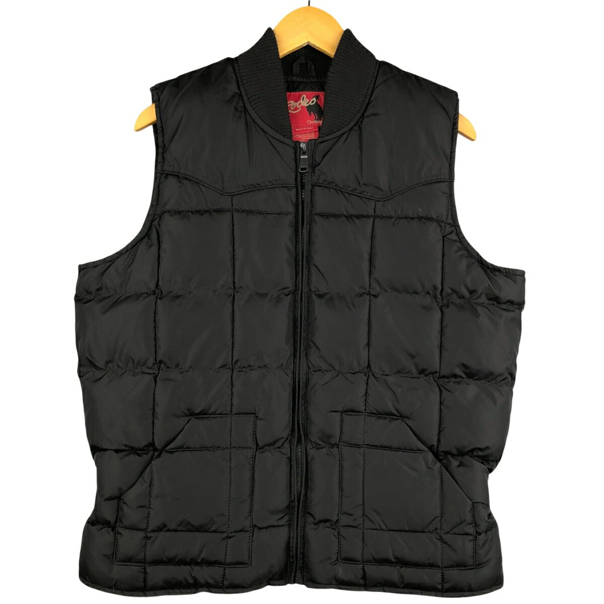 尼龍 - 古着 90'S RODEO 中綿入り ダウンベスト メンズS相当 ヴィンテージ /eaa591988 【中古】 【251026】 【SS2603_10】 ブラック系 春秋冬