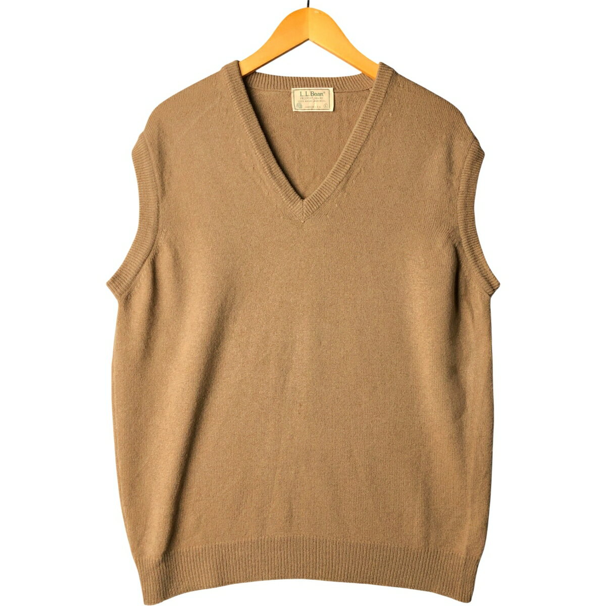 古着 80'S エルエルビーン L.L.Bean Vネック ウールニットベスト USA製 メンズL相当 ヴィンテージ /eaa592092 【中古】 【251102】 【ss2601_10】