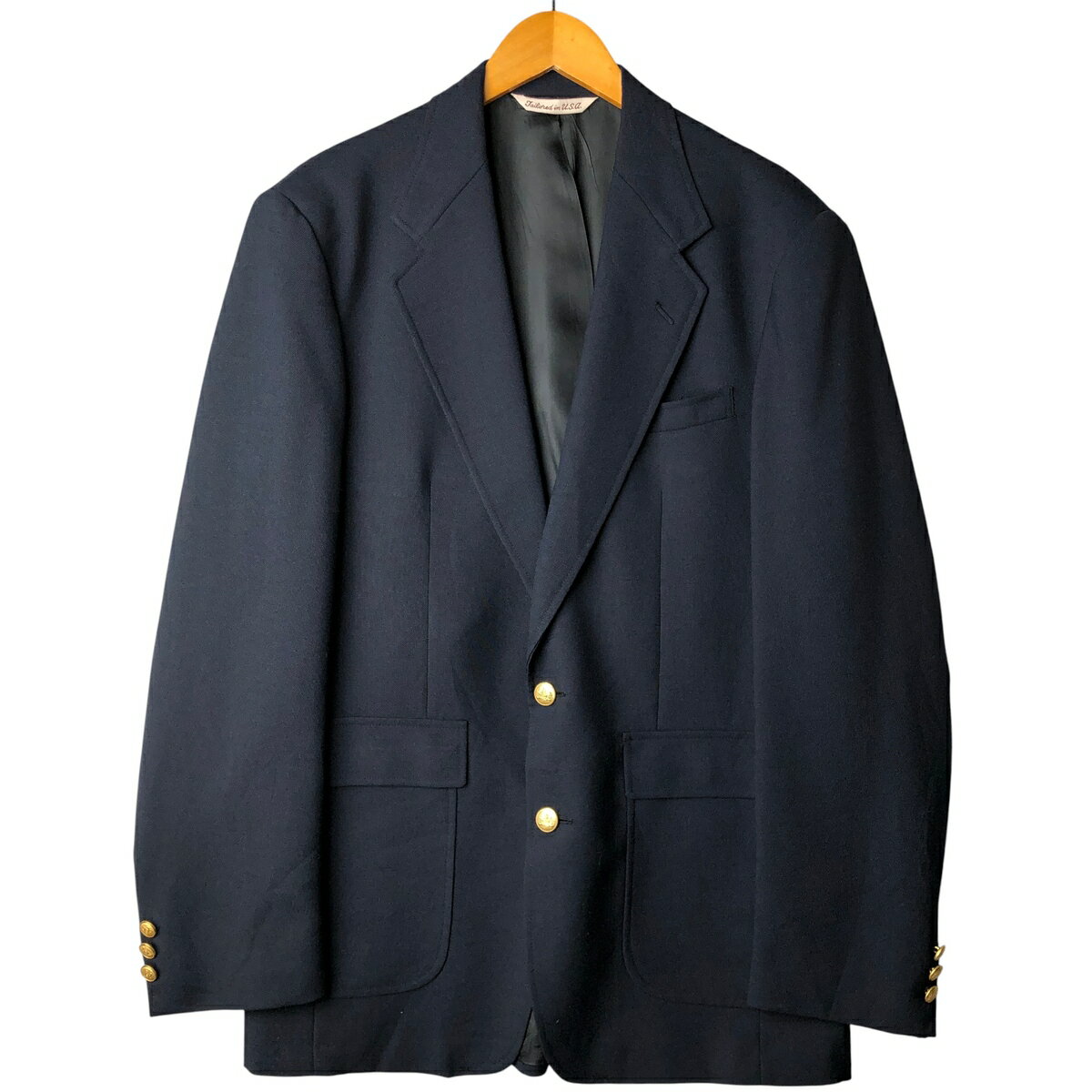 樂天商城 - 古着 スタッフォード STAFFORD 紺ブレザー テーラードジャケット USA製 メンズM相当 /eaa592278 【中古】 【251113】 【SS2603_10】 ネイビー系 春秋冬