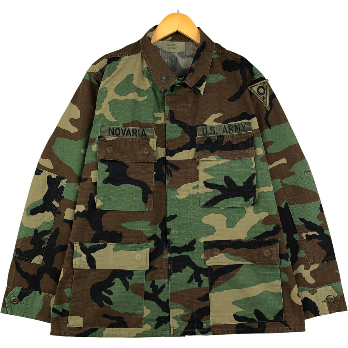 樂天商城 - 古着 00'S 米軍実品 迷彩柄 ウッドランドカモ B.D.U リップストップ ミリタリージャケット USA製 MEDIUM-SHORT メンズM相当 /eaa592392 【中古】 【251031】 【SS2603_10】 カーキ系 春秋冬