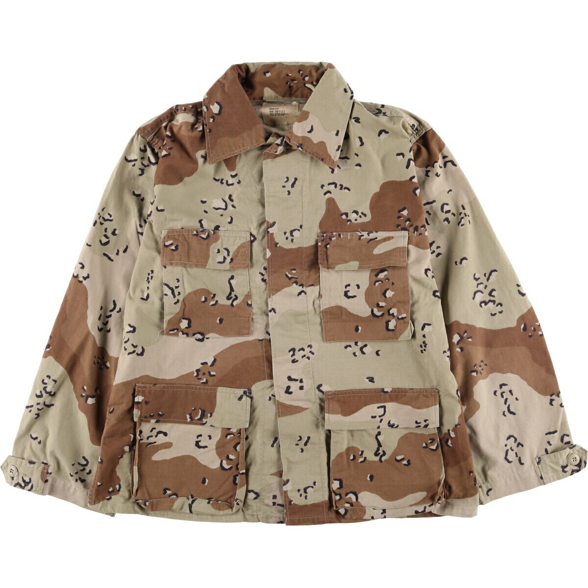 古着 90'S 米軍実品 6C デザートチョコチップカモ B.D.U ミリタリージャケット USA製 MEDIUM-SHORT メンズM相当 ヴィンテージ /eaa592398 【中古】 【251103】