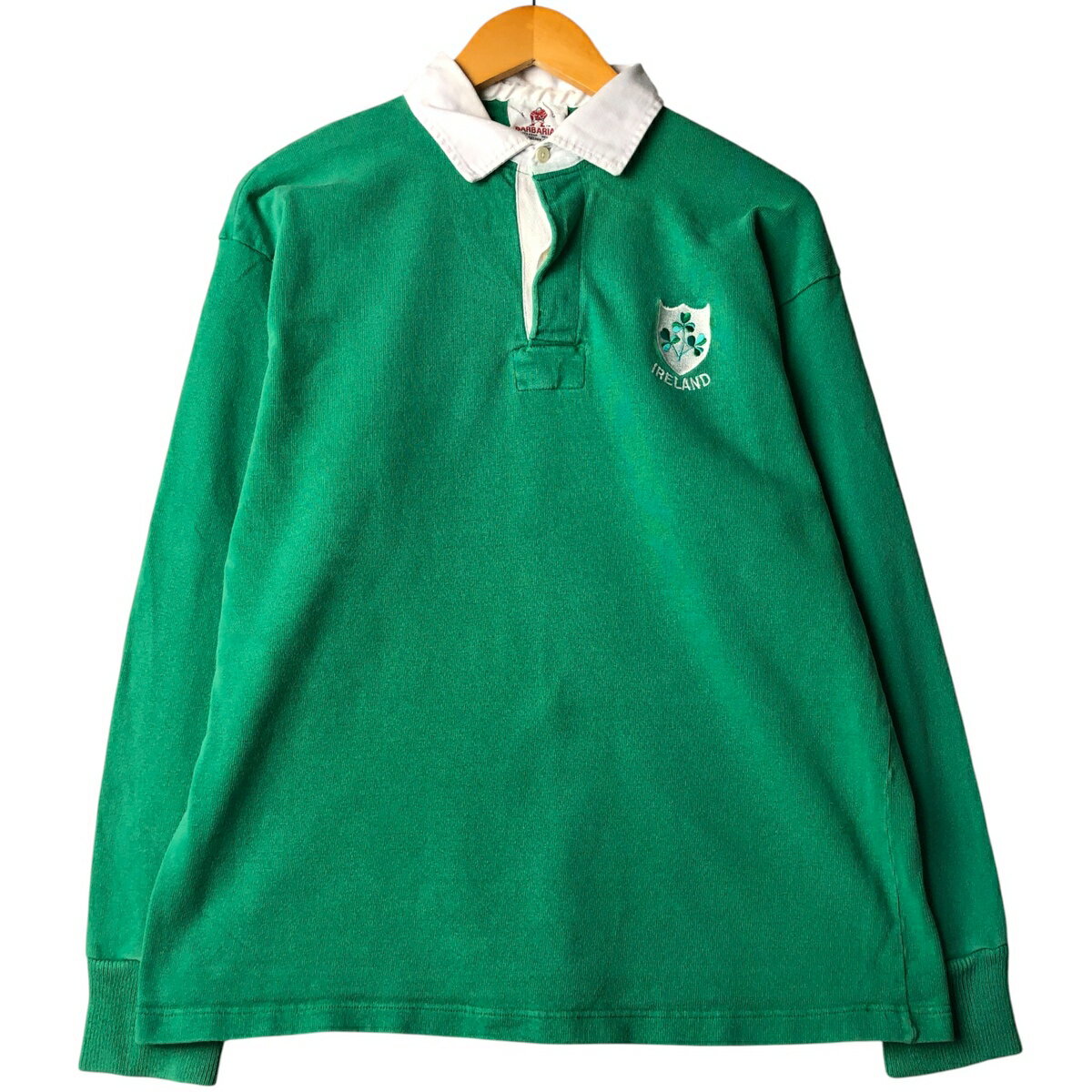 古着 80~90'S バーバリアン BARBARIAN 長袖 ラガーシャツ メンズL相当 ヴィンテージ /eaa592504 【中古】 【251103】 【SS2603_10】