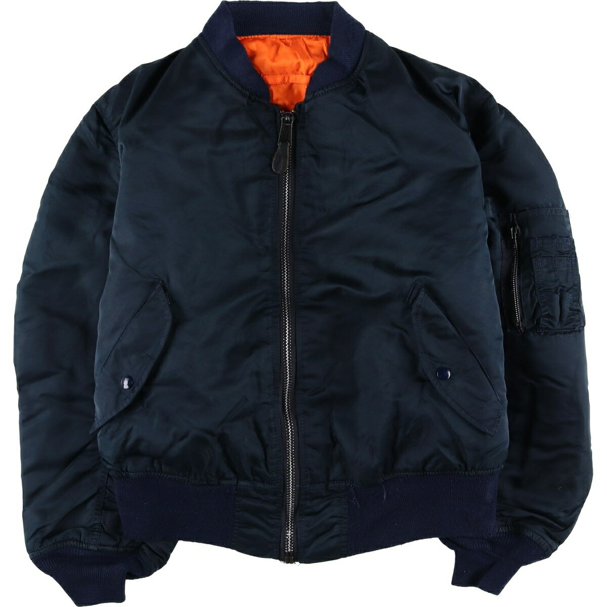 楽天市場】アルファ MA－1（カラーネイビー）（メンズファッション）の通販