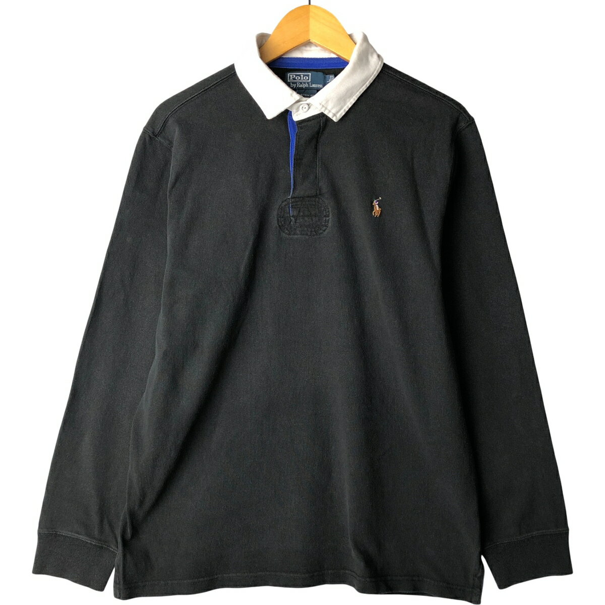 古着 ラルフローレン Ralph Lauren POLO by Ralph Lauren CUSTOM FIT 長袖 ラガーシャツ メンズL相当 /eaa593093 【中古】 【251122】
