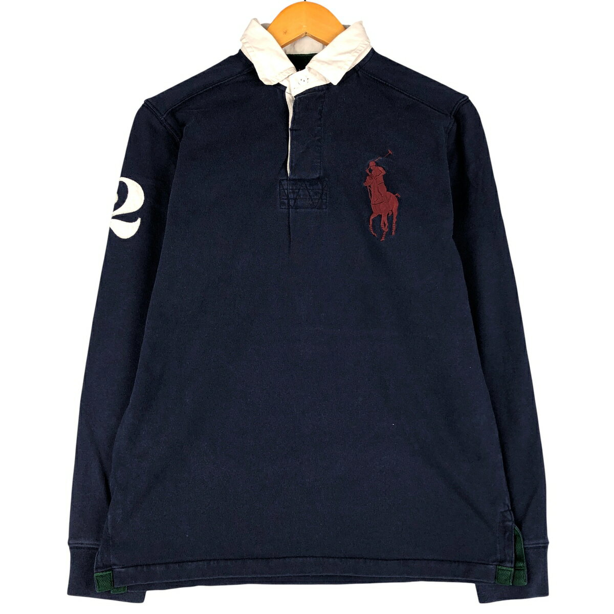 古着 ラルフローレン Ralph Lauren POLO RALPH LAUREN CUSTOM FIT ビッグポニー 長袖 ラガーシャツ メンズS相当 /eaa593166 【中古】 【251124】 【ADEL/アデル】