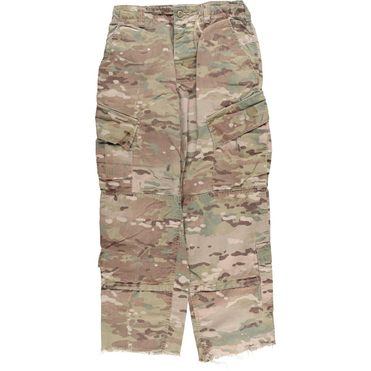 古着 米軍実品 迷彩柄 マルチカムカモ リップストップ ダブルニー ミリタリー カーゴパンツ コンバットパンツ USA製 SMALL - REGULAR メンズS相当 /eaa593209 【中古】 【251205】 【SS2606_10】