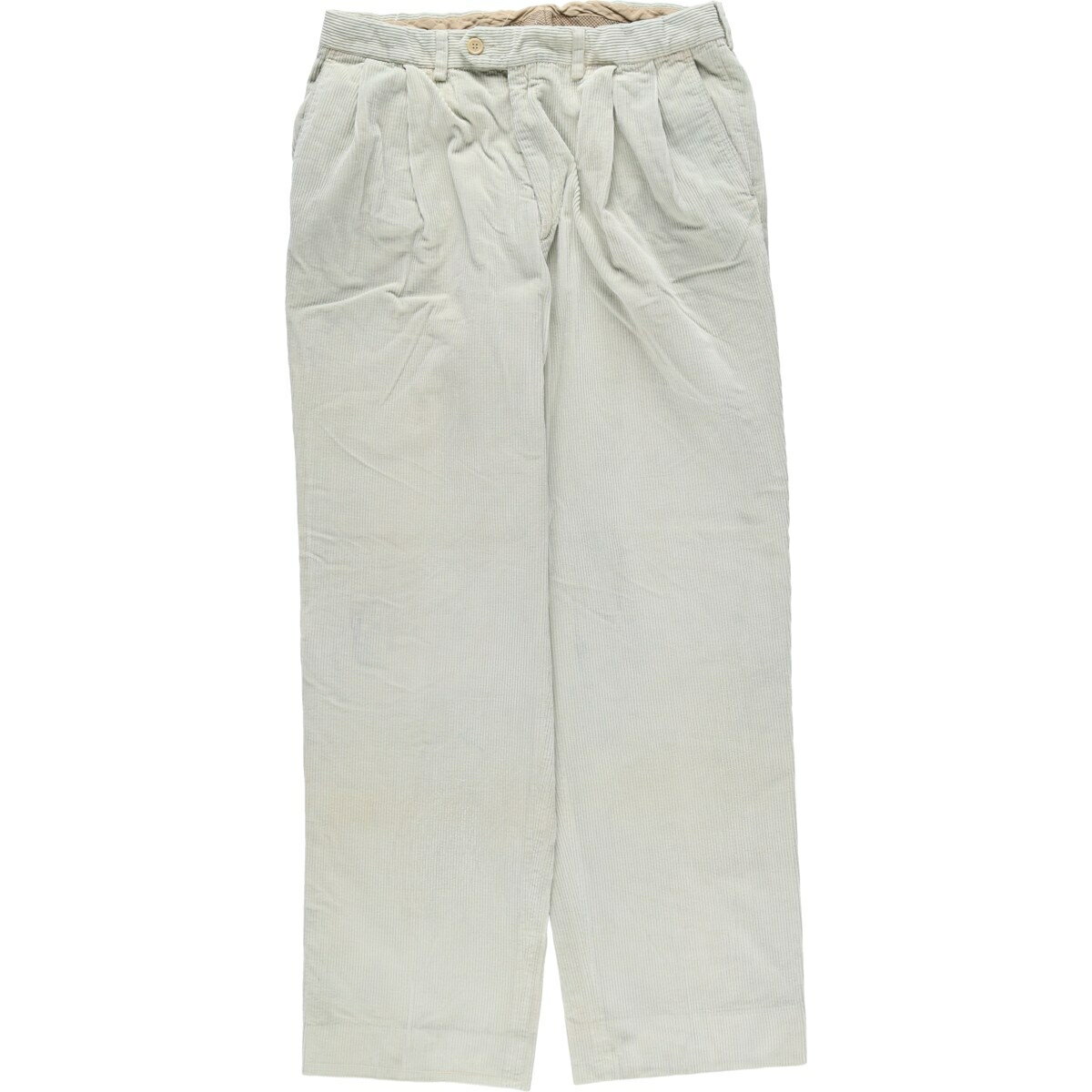 Rakuten - 古着 Santorelli ツータック コーデュロイパンツ イタリア製 メンズw33相当 ヴィンテージ /eaa593291 【中古】 【251228】 【CF2512】 ベージュ系 春夏秋冬