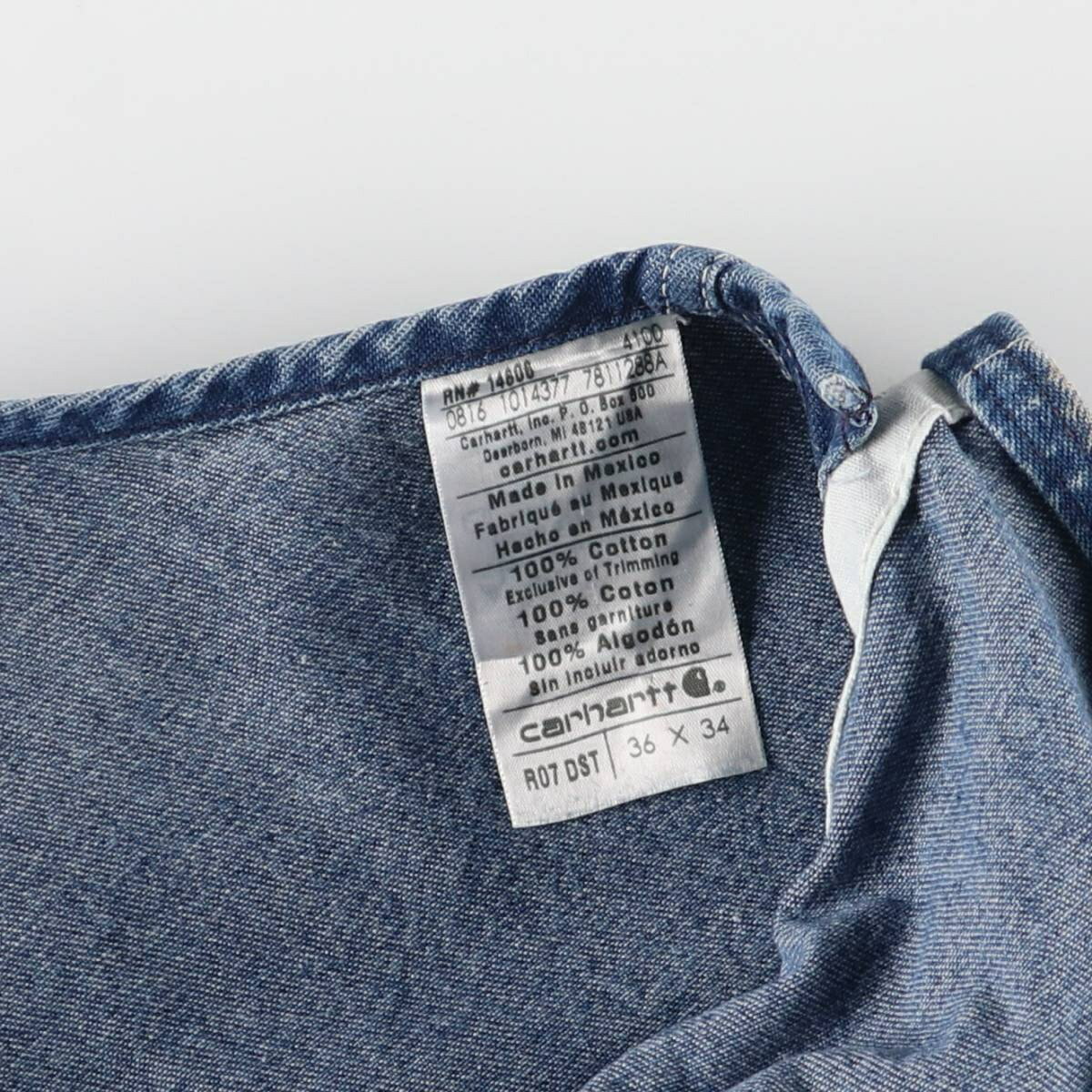 古着 カーハート Carhartt デニムオーバーオール メンズw36相当 /eaa593392 【中古】 【251117】