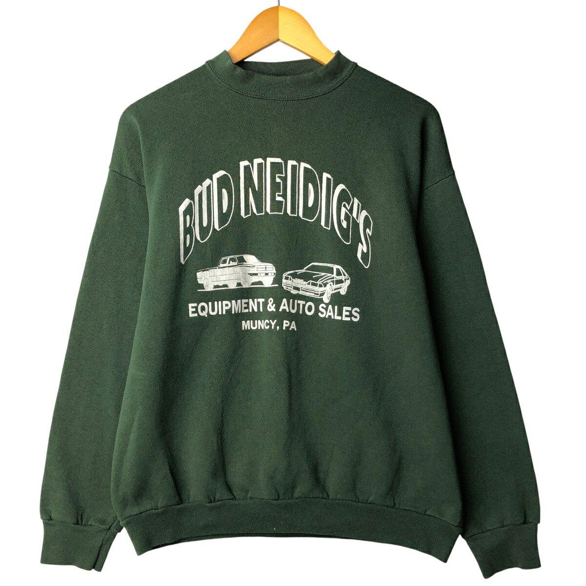 Rakuten - 古着 90'S タルテックス TULTEX プリントスウェットシャツ トレーナー USA製 メンズL相当 ヴィンテージ /eaa593440 【中古】 【251121】 グリーン系 春夏秋冬