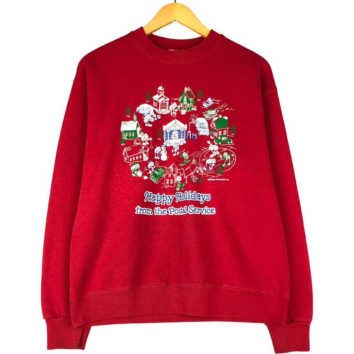 古着 90'S リー Lee プリントスウェットシャツ トレーナー USA製 メンズM相当 ヴィンテージ /eaa593449 【中古】 【251121】