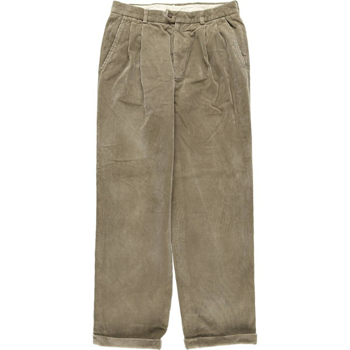 樂天商城 - 古着 GUCLIERI ツータック コーデュロイパンツ 46 メンズw31相当 /eaa593513 【中古】 【251109】 ベージュ系 春夏秋冬