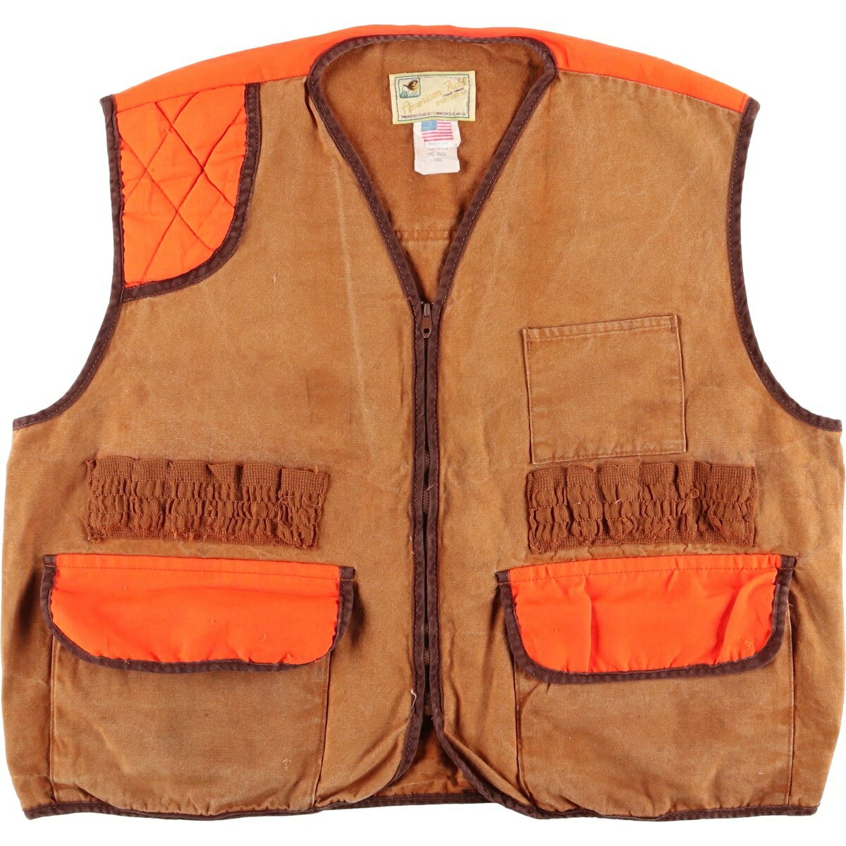古着 70'S AMERICAN FIELD ダックハンティングベスト USA製 メンズXL相当 ヴィンテージ /eaa593698 【中古】 【251116】(4)