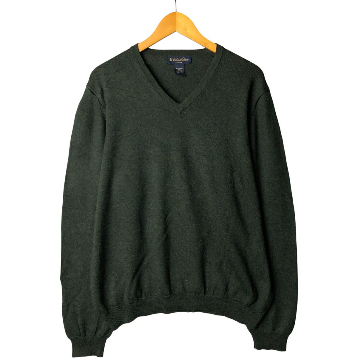 古着 ブルックスブラザーズ Brooks Brothers STRETCH Vネック メリノウールニットセーター メンズL相当..