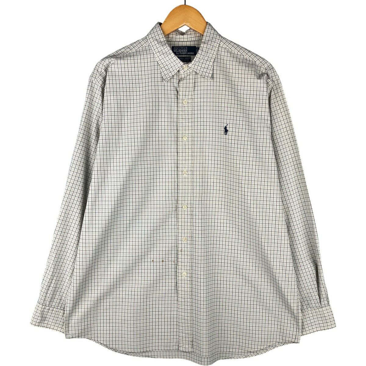 古着 ラルフローレン Ralph Lauren POLO by Ralph Lauren LOWELL SPORT 長袖 コットンチェックシャツ メンズL相当 /eaa593753 【中古】 【251110】
