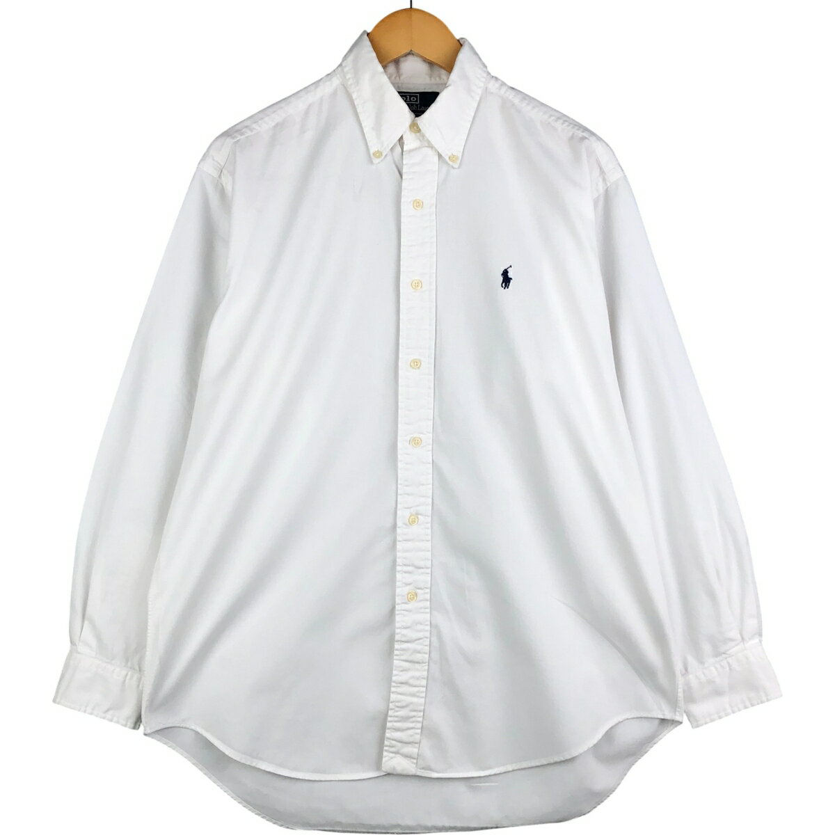 樂天商城 - 古着 ラルフローレン Ralph Lauren POLO by Ralph Lauren BLAKE 長袖 ボタンダウンシャツ メンズM相当 /eaa593775 【中古】 【251110】 ホワイト系 春夏秋冬