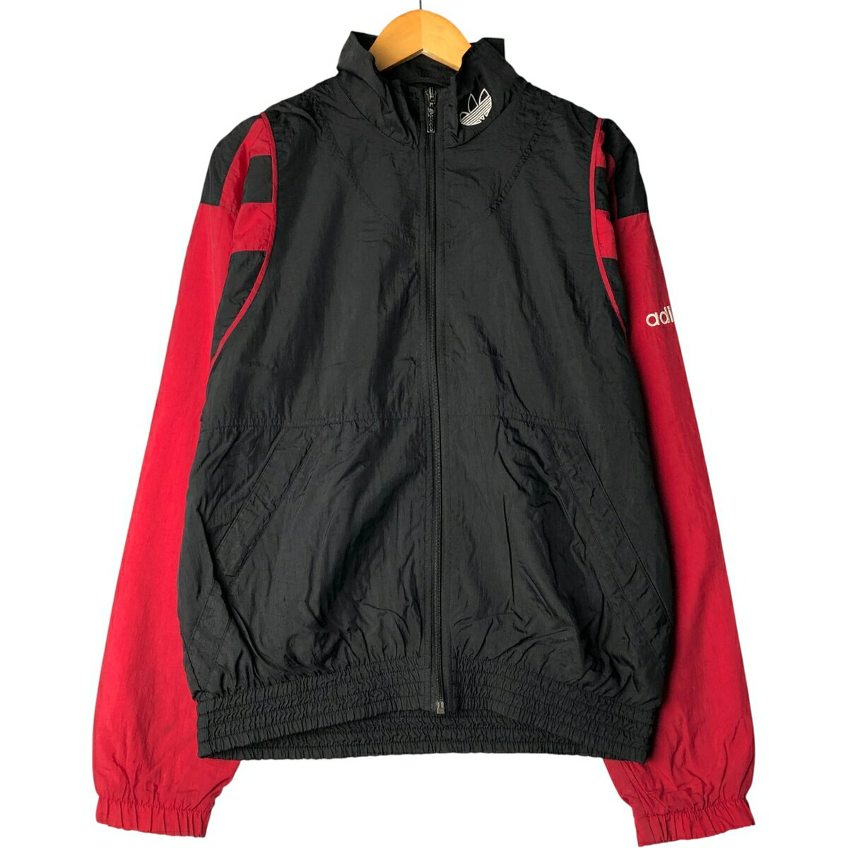 樂天商城 - 古着 80~90'S アディダス adidas ナイロンジャケット メンズS相当 ヴィンテージ /eaa593960 【中古】 【251115】 【SS2603_10】 ブラック系 春秋冬