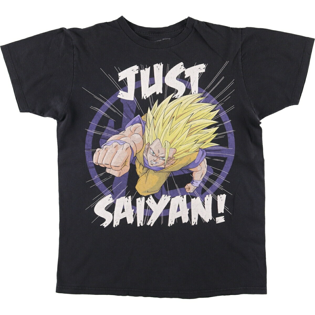 古着 DRAGONBALL Z ドラゴンボールZ スーパーサイヤ人 アニメ キャラクタープリントTシャツ メンズM相..