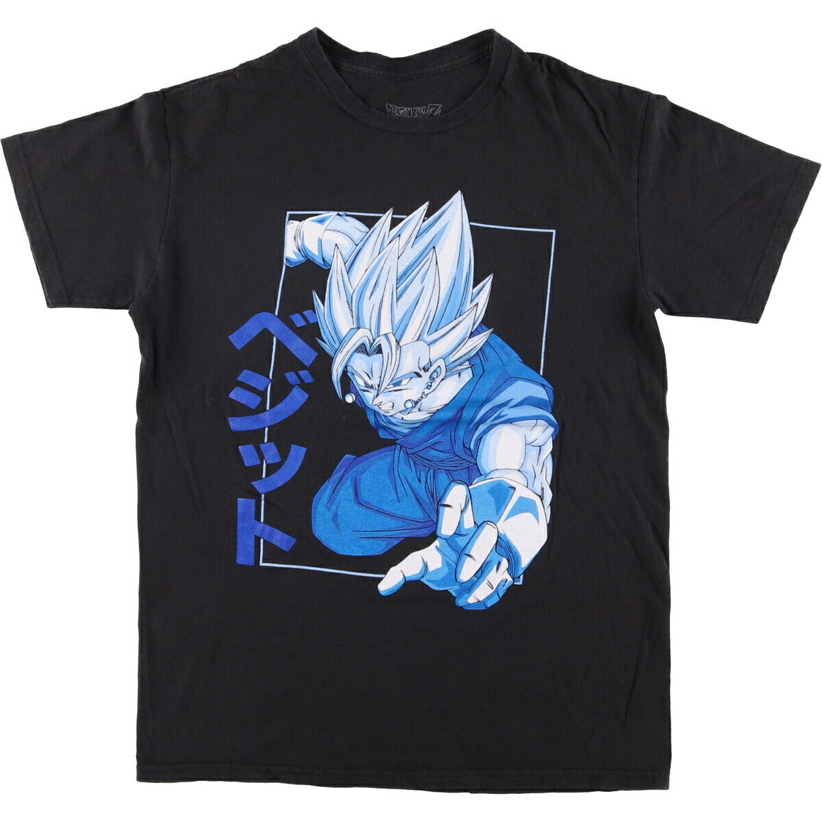 古着 DRAGONBALL Z ドラゴンボールZ ベジット アニメ キャラクタープリントTシャツ メンズM相当 /eaa59..