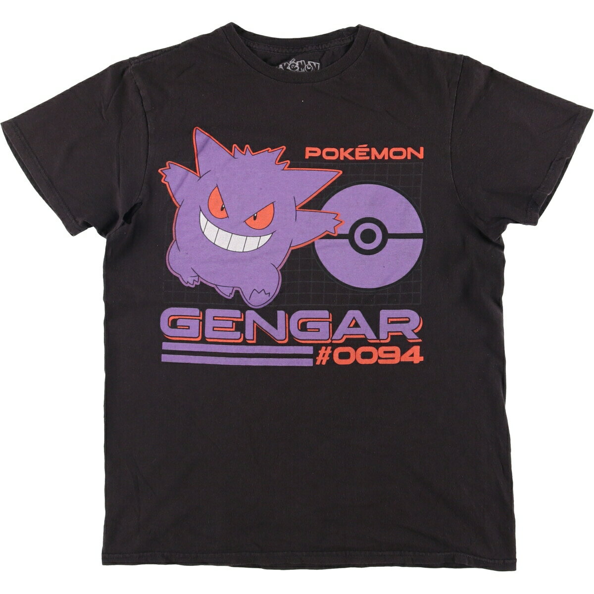 樂天商城 - 古着 POKEMON ポケモン ゲンガー キャラクタープリントTシャツ メンズM相当 /eaa594169 【中古】 【251103】 ブラック系 春夏秋