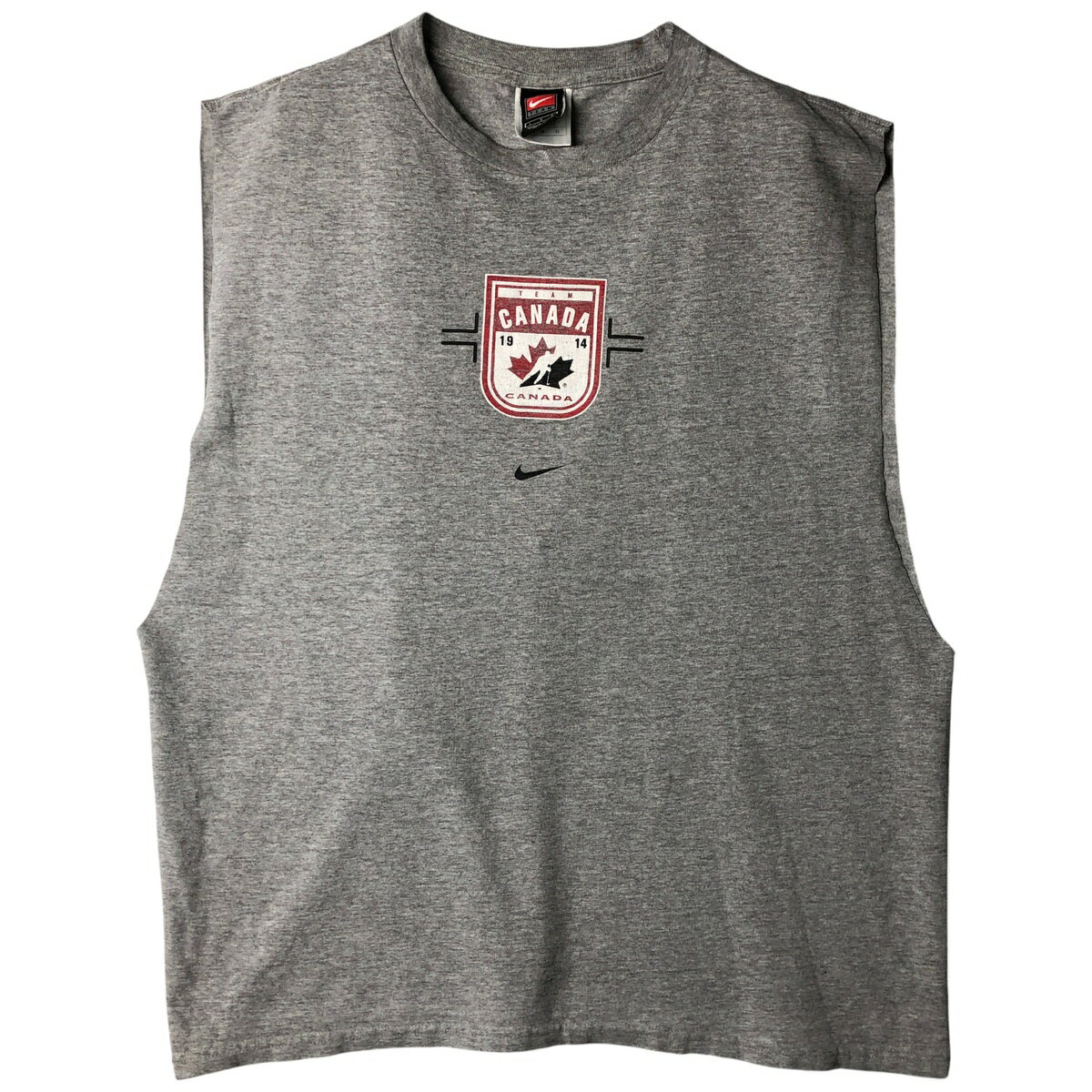 樂天商城 - 古着 ~00'S ナイキ NIKE TEAM カットオフ プリントTシャツ メンズL相当 /eaa594178 【中古】 【260201】 【NH-2508】 【SS2606_10】