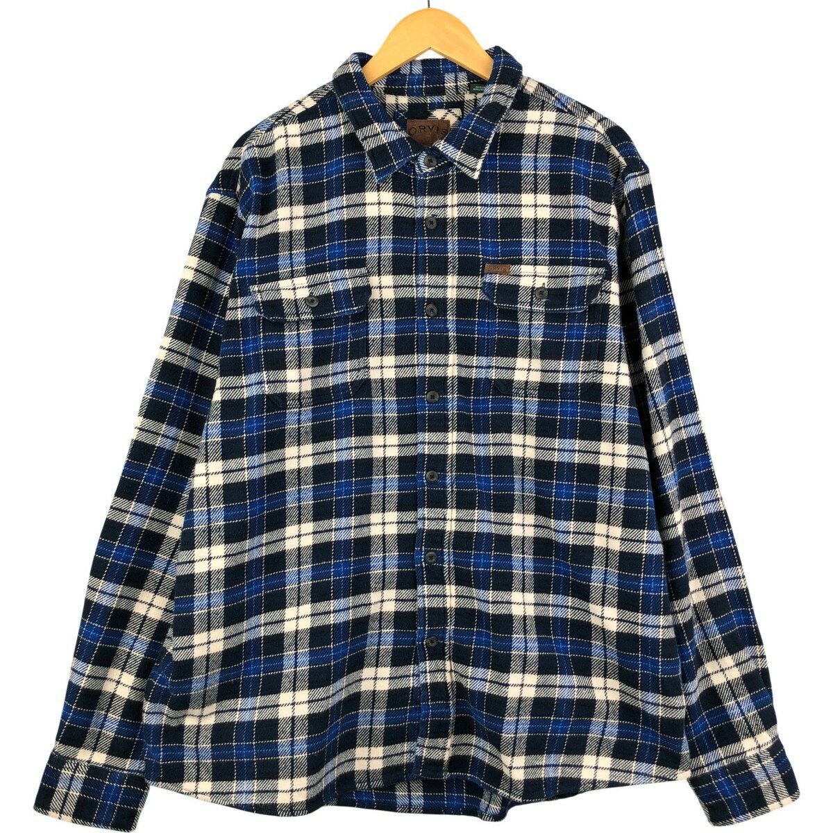 古着 オービス ORVIS 長袖 ヘビーネルチェックシャツ メンズXXL相当 /eaa594210 【中古】 【251024】