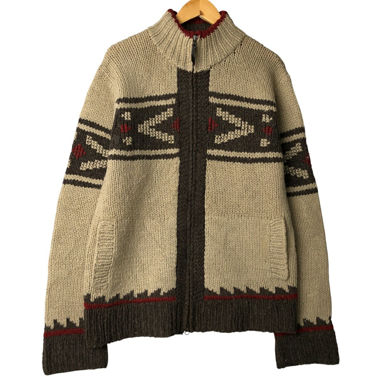 雰囲気抜群✨マルボロクラシック　レザー襟　ウールコート52(2XL相当)レア 雰囲気抜群✨マルボロクラシック レザー襟 ウールコート52(2XL相当