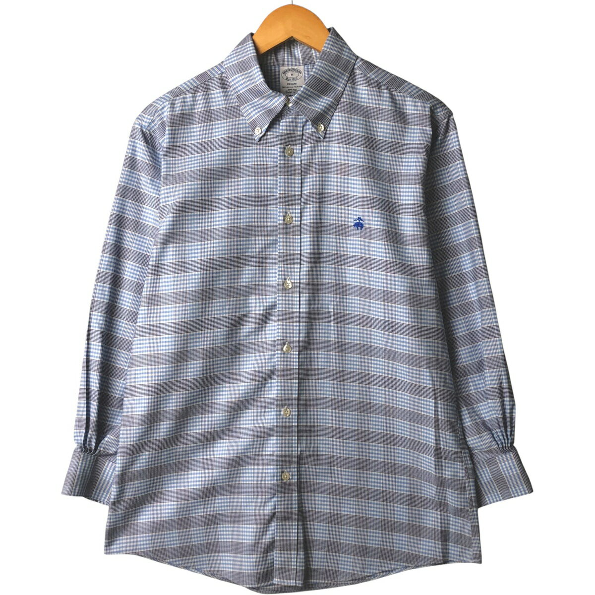 樂天商城 - 古着 ブルックスブラザーズ Brooks Brothers Est.1818 長袖 ボタンダウンチェックシャツ メンズM相当 /eaa594544 【中古】 【251018】 【SS2603_10】