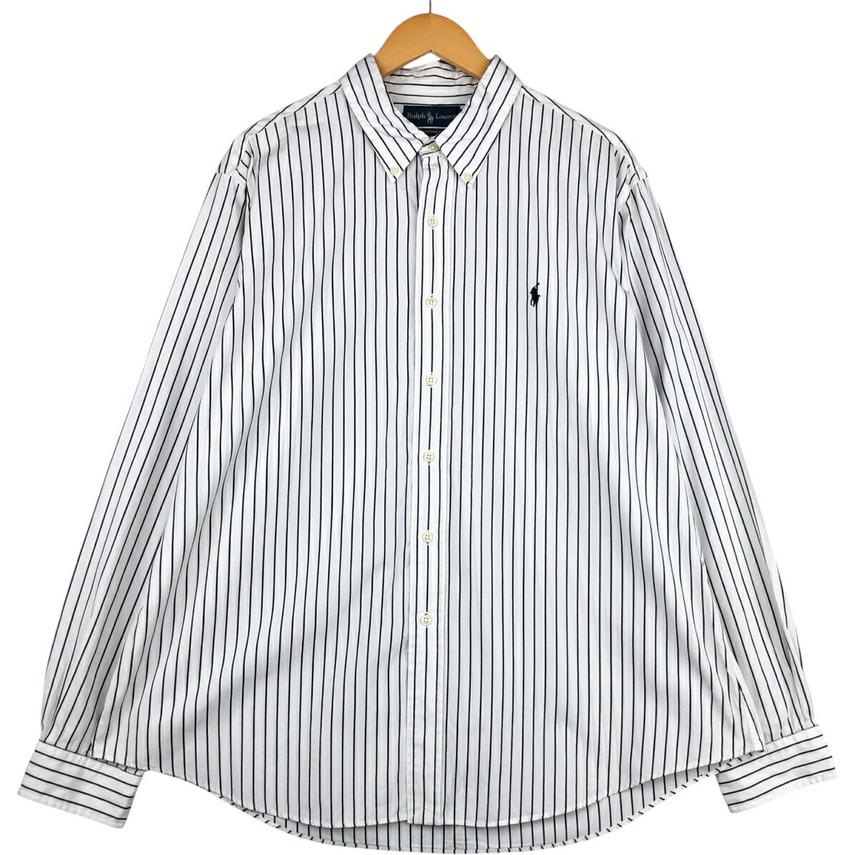 商品詳細 ブランド・Ralph Lauren・ラルフローレン・ 特徴・薄手・長袖・ボタンダウン・ モデル/形状・CUSTOM FIT・長袖 ボタンダウンストライプシャツ・ 素材・コットン:100%・ 色・ブラック系 黒色・ホワイト系 白色・...