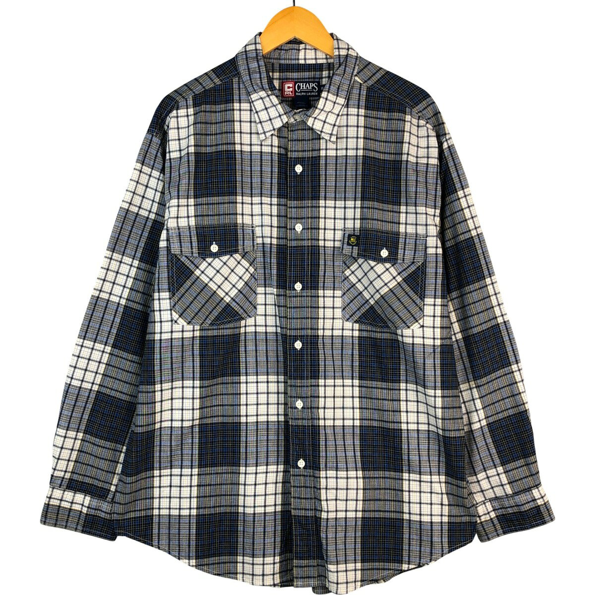 古着 ラルフローレン Ralph Lauren CHAPS チャップス 長袖 コットンチェックシャツ メンズXL相当 /eaa594587 【中古】 【251017】
