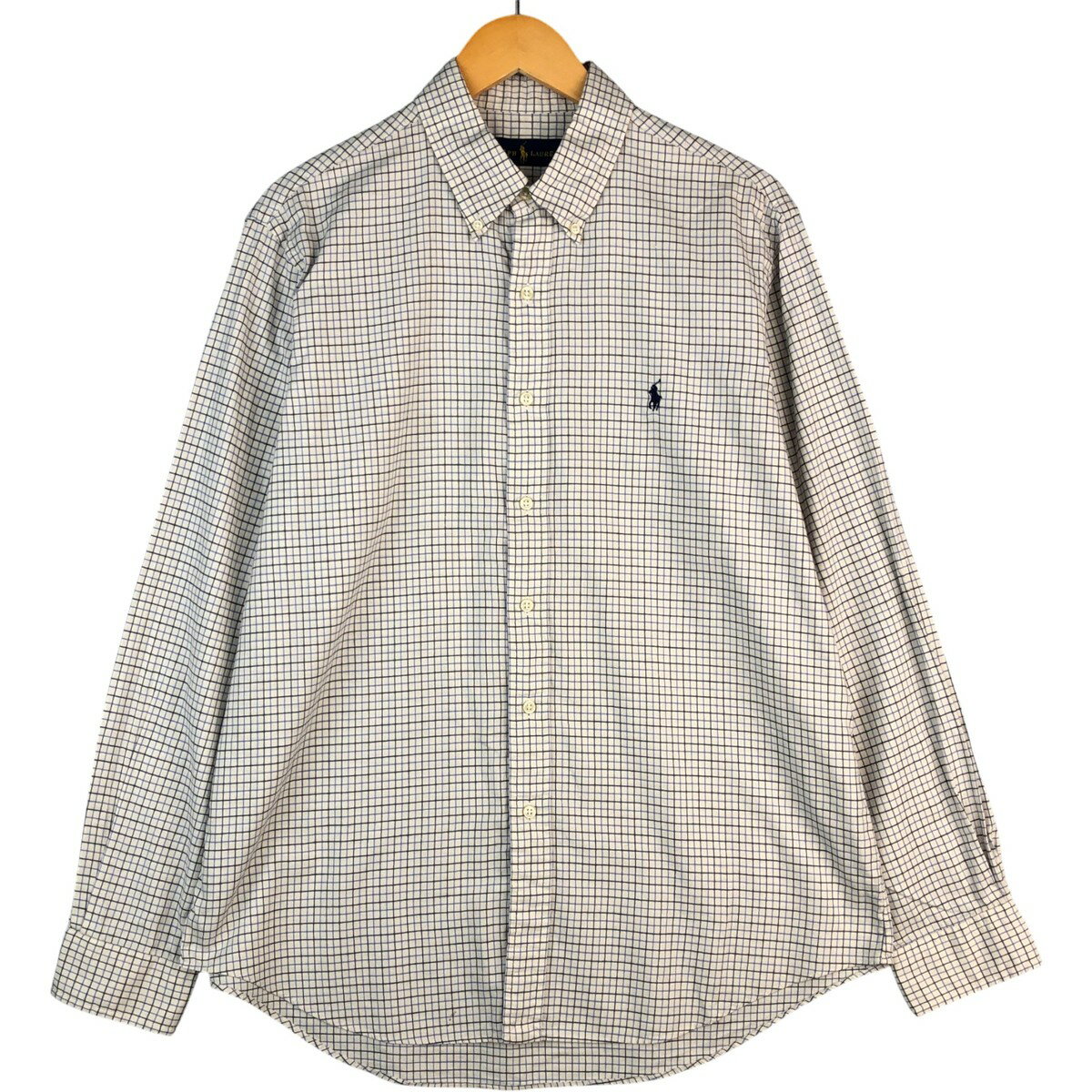 樂天商城 - 古着 ラルフローレン Ralph Lauren 長袖 ボタンダウンチェックシャツ メンズL相当 /eaa594590 【中古】 【251017】