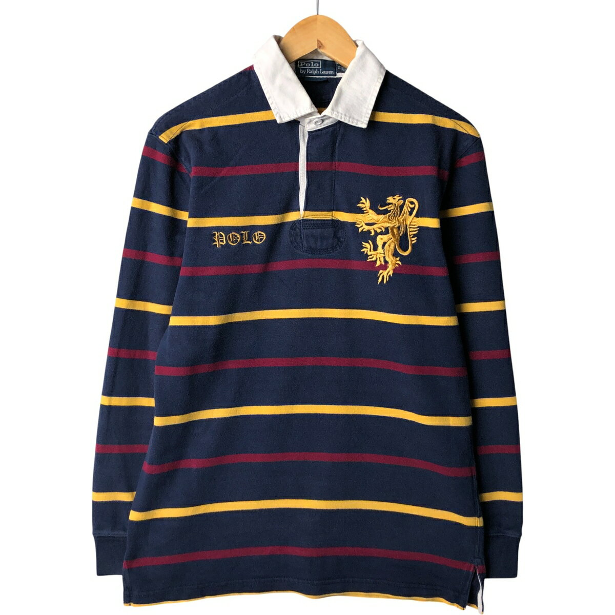 Rakuten - 古着 ラルフローレン Ralph Lauren POLO by Ralph Lauren ボーダー柄 長袖 ラガーシャツ メンズM相当 /eaa594610 【中古】 【251024】 【SS2603_10】