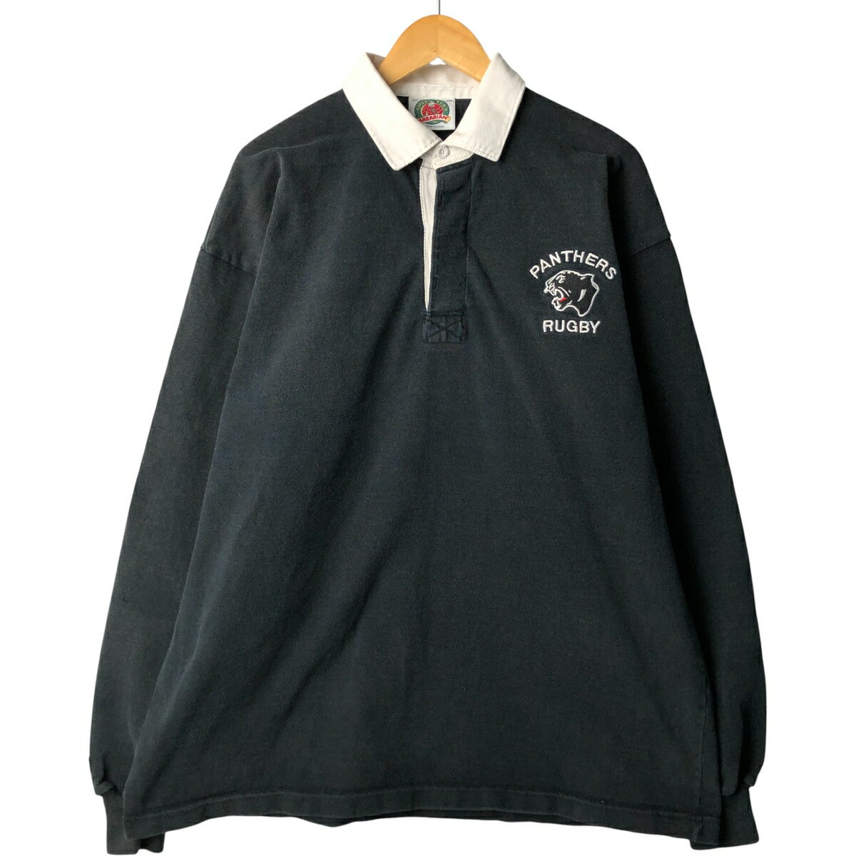 古着 ビッグサイズ バーバリアン BARBARIAN 長袖 ラガーシャツ メンズXXXL相当 ヴィンテージ /eaa594614 【中古】 【251024】