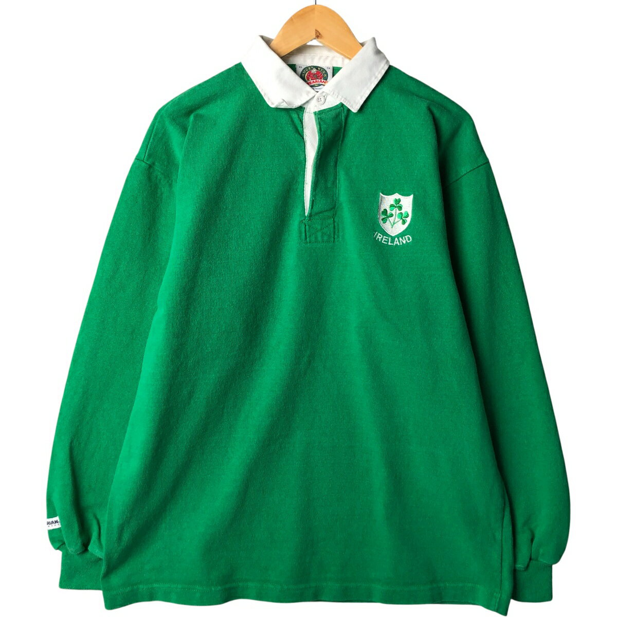 古着 90'S バーバリアン BARBARIAN 長袖 ラガーシャツ メンズXL相当 ヴィンテージ /eaa594615 【中古】 【251024】 【SS2603_10】