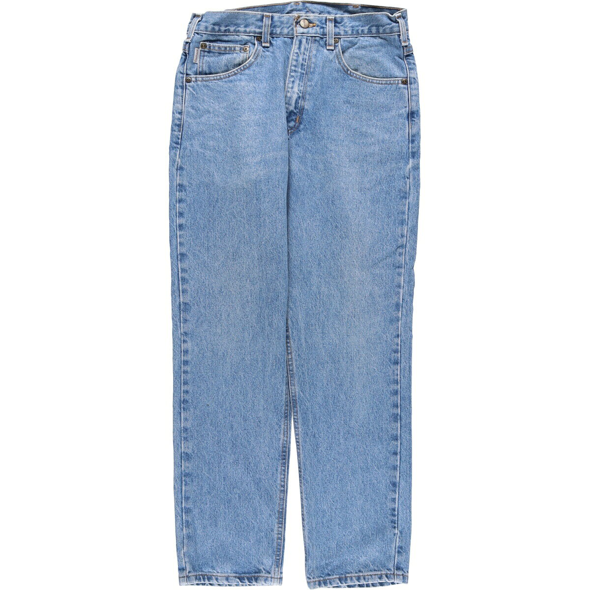 商品詳細 ブランド・Carhartt・カーハート・ 特徴・ジッパーフライ・ モデル/形状・Traditional FIT・テーパードデニムパンツ・ 素材・コットン:100%・ 色・ブルー系 青色・ 柄・ロゴパッチ・無地・ 生産国・メキシコ製・ 年代・00年代・ サイズ・メンズw31・表記サイズ:32×30・ウエスト:80cm・股上:30.5cm・股下:74.5cm・もも周り:62cm・裾周り:40cm・ コンディション・C・ カテゴリ・メンズ・ボトムス・デニムパンツ・スリム・テーパードデニムパンツ・ 商品番号・eaa594671・ 取扱店・・ スタッフコメントCarhartt Traditional FIT テーパードデニムパンツ / メンズw31 / 商品番号 eaa594671 USEDデニムですので使用感、擦れ、色落ちなどございますが、まだまだご愛用していただけます。 古着という事をご理解の上ご注文よろしくお願いします。 【状態追記】 ●前、左右下腹部・左右腿に汚れ ●前内側、左右ポケット内・左右ポケット口に汚れ※状態は当社独自の基準です。 着用感表記サイズウエスト股上股下もも周り裾周り メンズw3132×30(サイズ表記32×30ですが、計測値&着用感でメンズw31相当です)80cm30.5cm74.5cm62cm40cm ※測定値の若干の誤差はご了承下さい。サイズガイドはこちら ブランドCarharttカーハート 特徴ジッパーフライモデル/形状Traditional FIT / テーパードデニムパンツ素材コットン:100%色ブルー系 青色柄ロゴパッチ / 無地生産国メキシコ製年代00年代カテゴリスリム・テーパードデニムパンツ商品番号eaa594671取扱店　　 カーハートの他の商品を見るスリム・テーパードデニムパンツの他の商品を見る