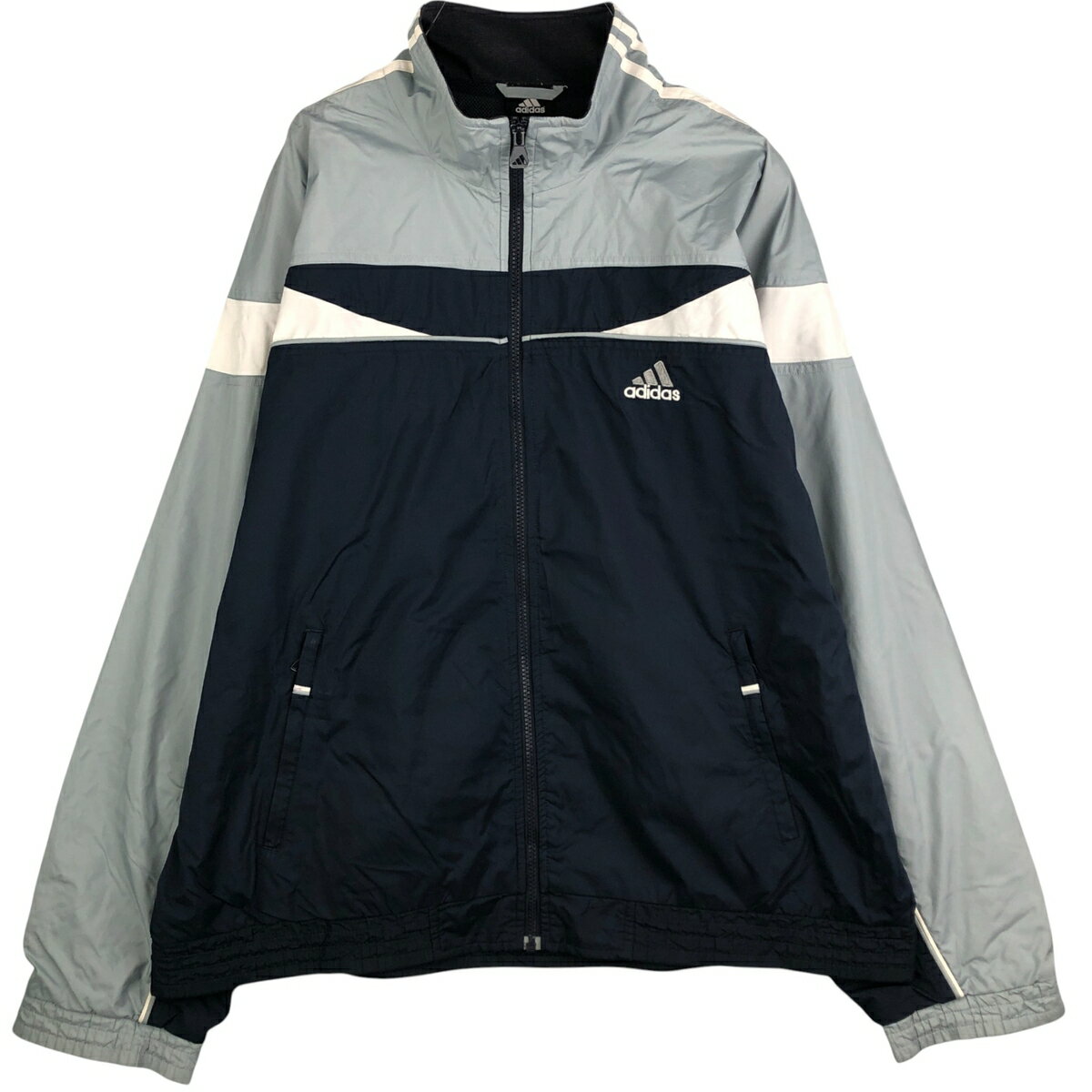 樂天商城 - 古着 00'S アディダス adidas ウインドブレーカー メンズL相当 /eaa594981 【中古】 【251026】 【NH-2508】 【SS2603_10】 ネイビー系 春秋冬