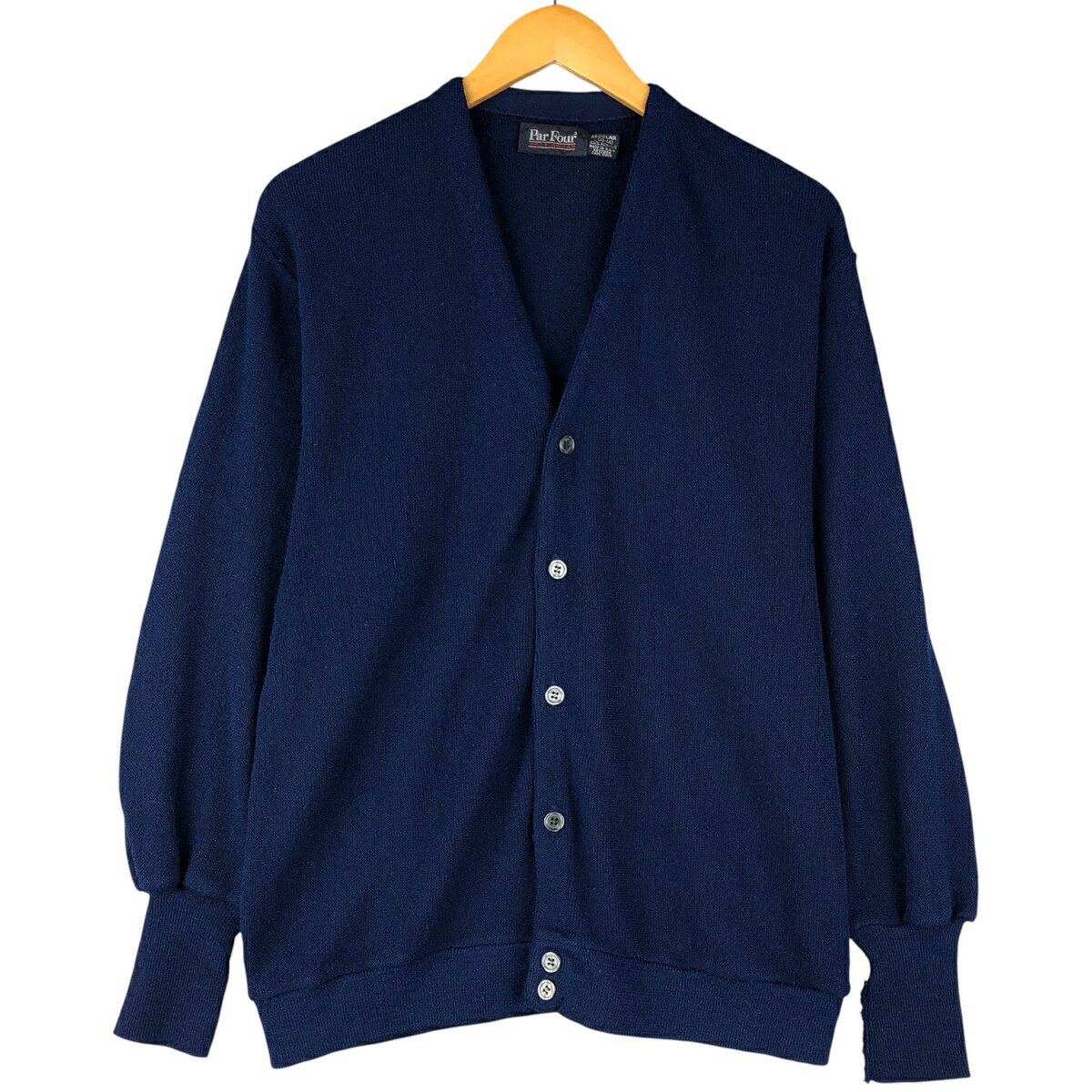 古着 80~90'S Par Four アクリルニットカーディガン USA製 メンズL相当 ヴィンテージ /eaa596009 【中古】 【260123】