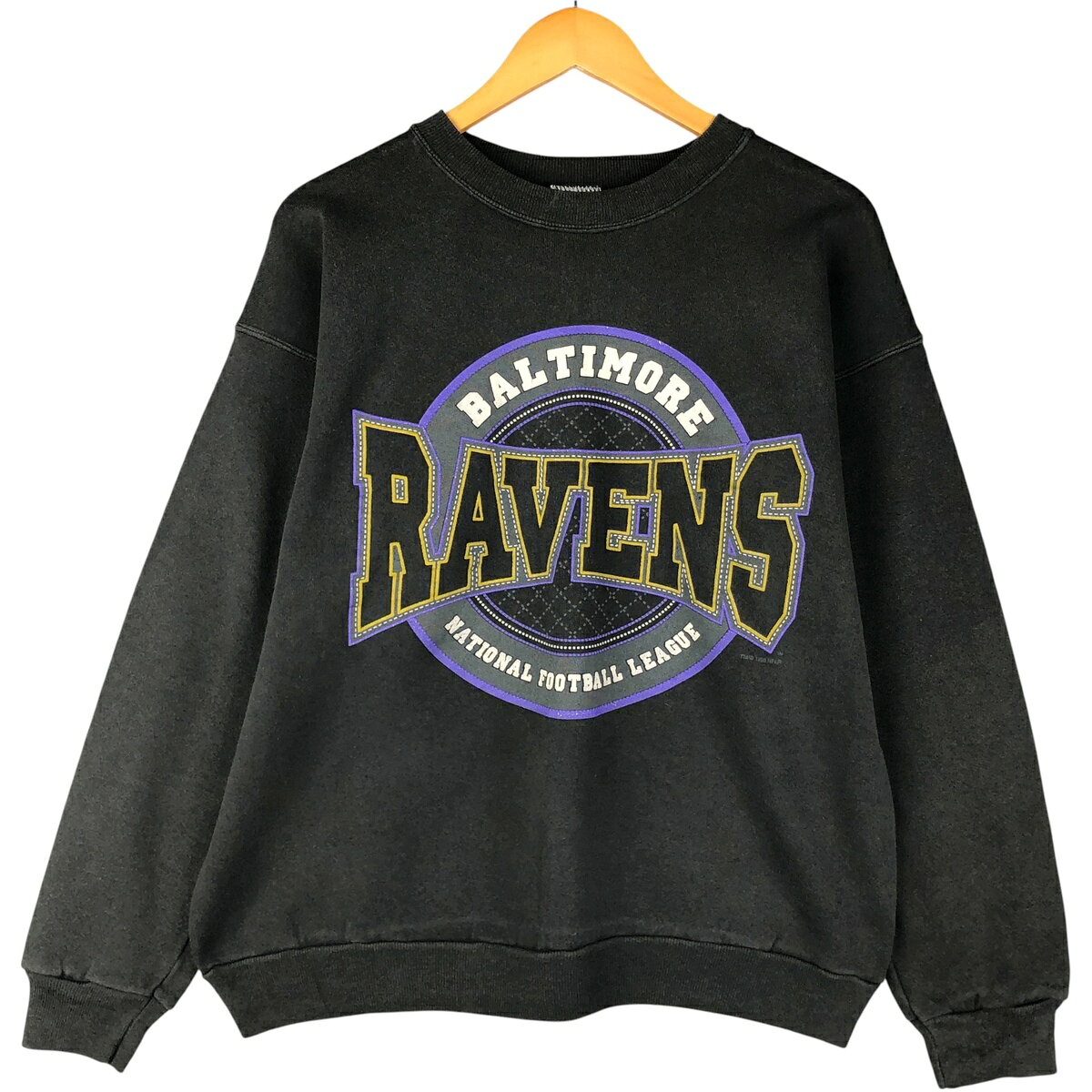 NFL Baltimore Ravens 新品 THE RAVENS ブラック スウェット Mサイズ