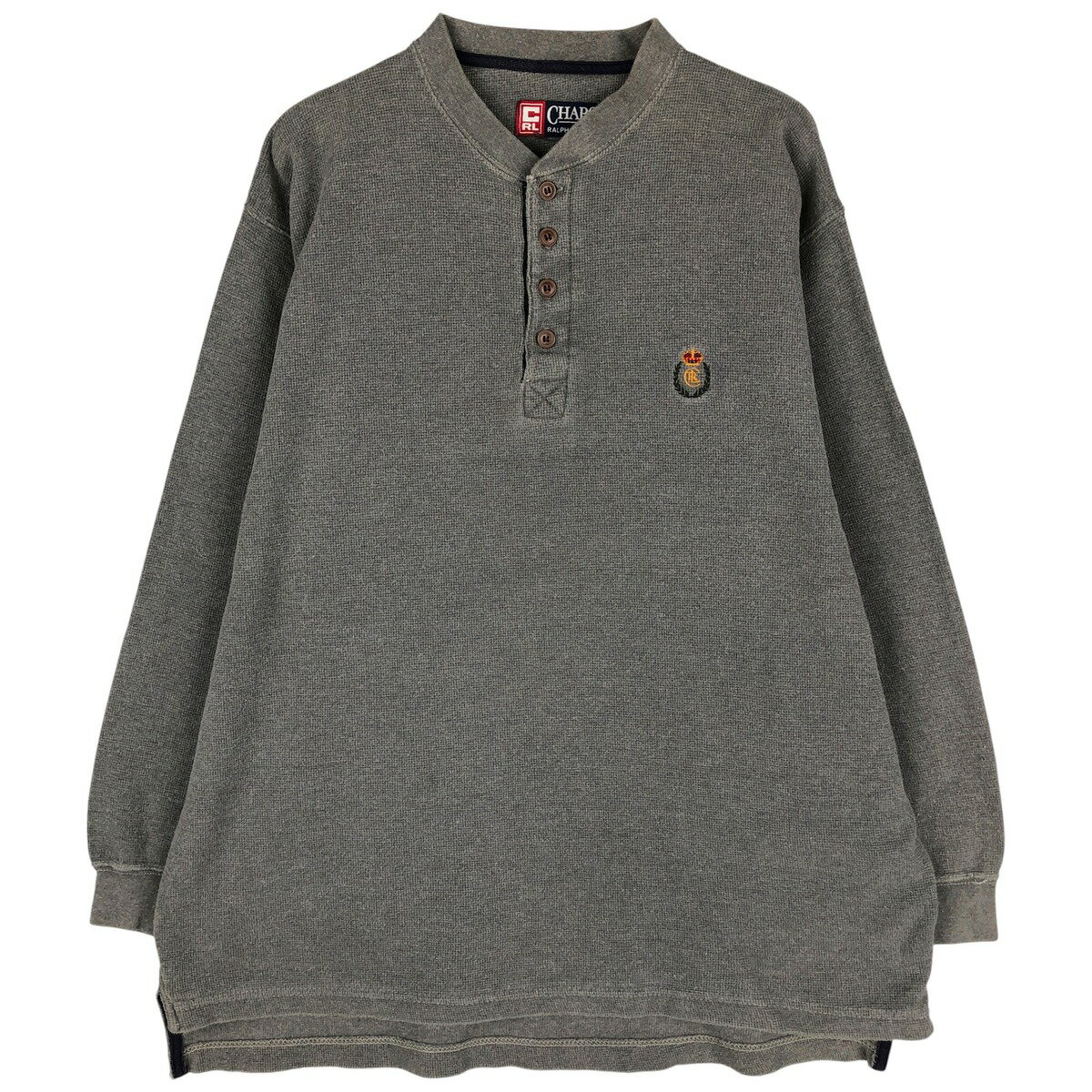 Rakuten - 古着 ラルフローレン Ralph Lauren CHAPS チャップス サーマルロンT ワッフル メンズM相当 /eaa596297 【中古】 【251208】 【NH-2508】 【SS2603_10】 グレー系 春夏秋