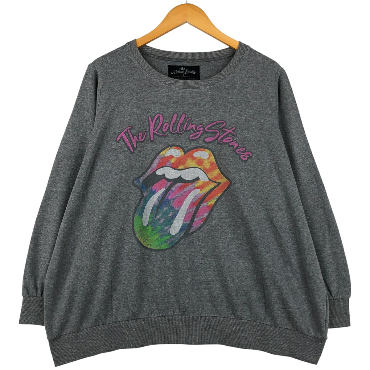 Collaboration - 古着 THE ROLLING STONES ザローリングストーンズ バンド スウェットシャツ トレーナー メンズXL相当 /eaa596310 【中古】 【251229】 グレー系 春夏秋冬