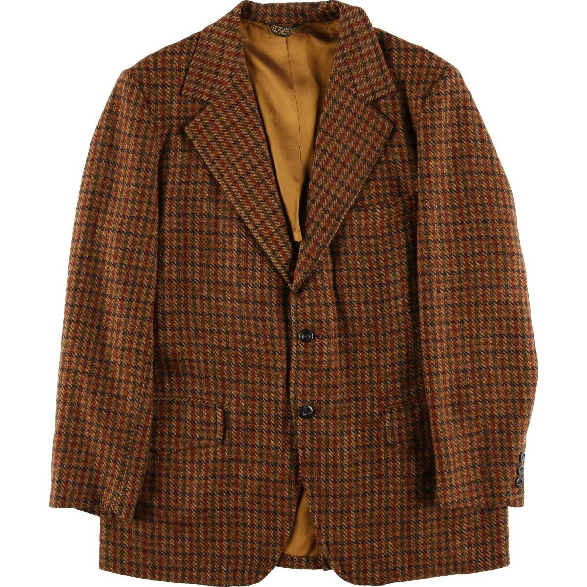古着 CollegeTown チェック柄 ウールテーラードジャケット メンズM相当 ヴィンテージ /eaa596516 【中古】 【251211】 【CF2512】