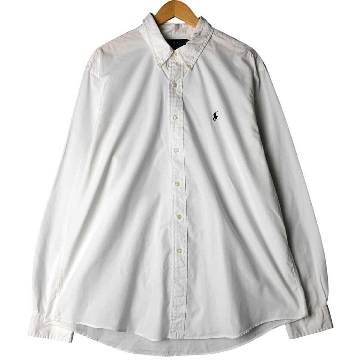 古着 ラルフローレン Ralph Lauren CUSTOM FIT 長袖 ボタンダウンシャツ メンズXXL相当 /eaa596575 【中古】 【251213】 ホワイト系 春..