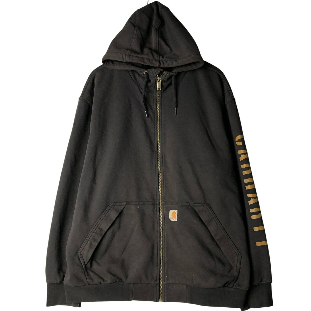 乐天商城 - 古着 カーハート Carhartt Loose Fit スウェットフルジップパーカー メンズXL相当 /eaa596661 【中古】 【251206】 ブラック系 春夏秋冬