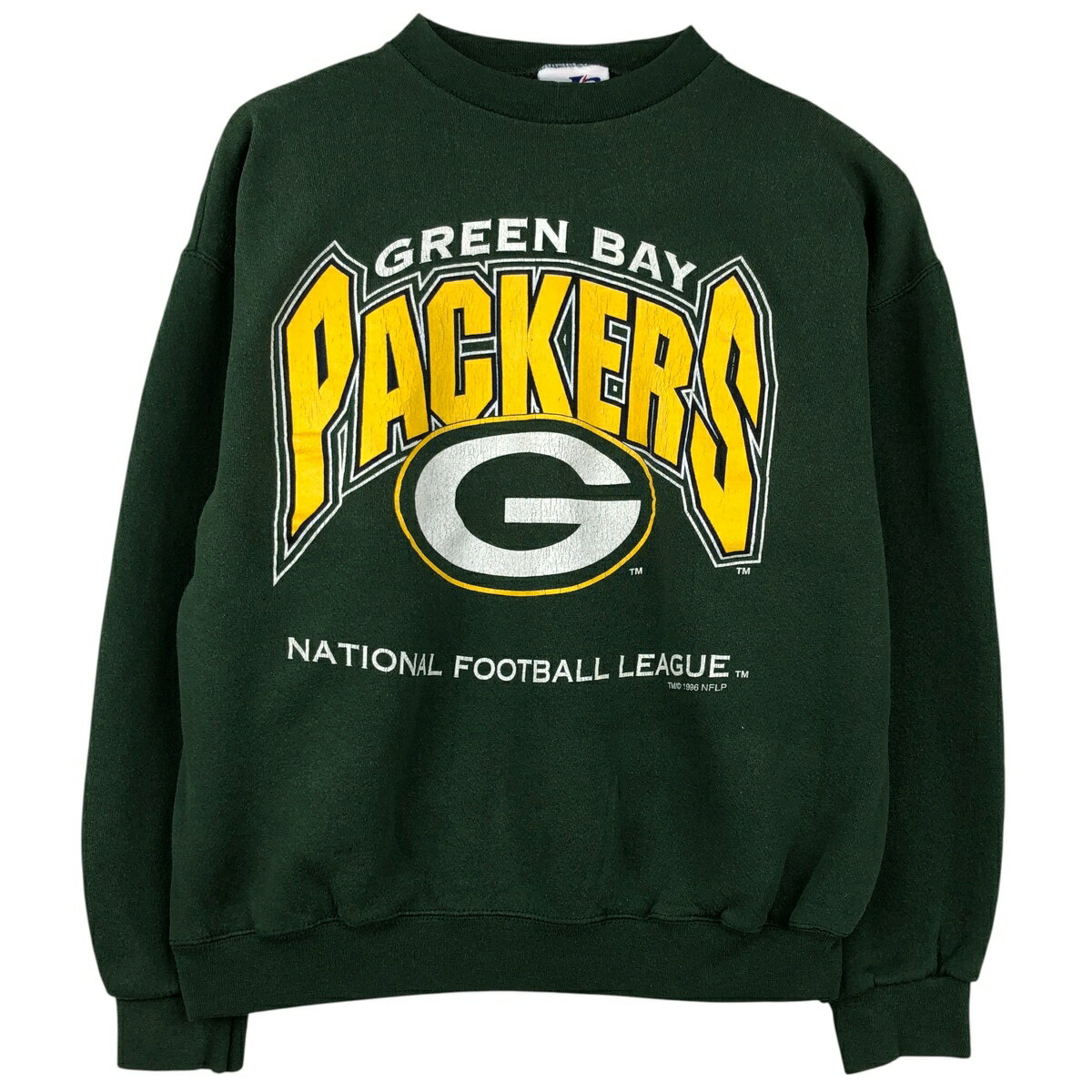 Rakuten - 古着 90'S LOGOATHLETIC NFL GREEN BAY PACKERS グリーンベイパッカーズ プリントスウェットシャツ トレーナー USA製 メンズL相当 ヴィンテージ /eaa596780 【中古】 【251224】 【CF2512】 【NH-2508】 グリーン系 春夏秋冬