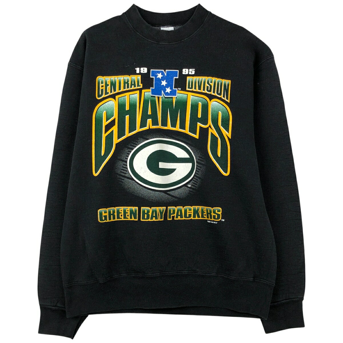 Other - 古着 90'S SALEM NFL GREEN BAY PACKERS グリーンベイパッカーズ プリントスウェットシャツ トレーナー USA製 メンズL相当 ヴィンテージ /eaa596798 【中古】 【251223】 【CF2512】 【NH-2508】 ブラック系 春夏秋冬