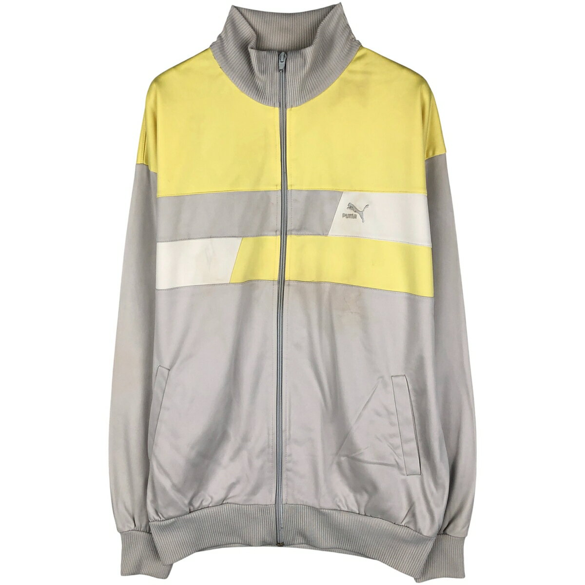 古着 90 039 S プーマ PUMA ジャージ トラックジャケット レディースM相当 ヴィンテージ /eaa596878 【中古】 【251224】 【Elulu/エルル】 【NH-2508】 【SS2603_10】 イエロー系 春秋冬