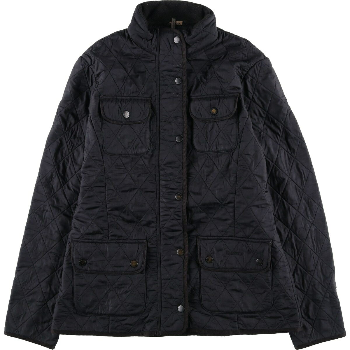 Rakuten - 古着 00'S バブアー Barbour キルティングジャケット パファージャケット レディースL相当 /eaa597034 【中古】 【251221】 【Elulu/エルル】 【SS2603_10】 ブラック系 春秋冬