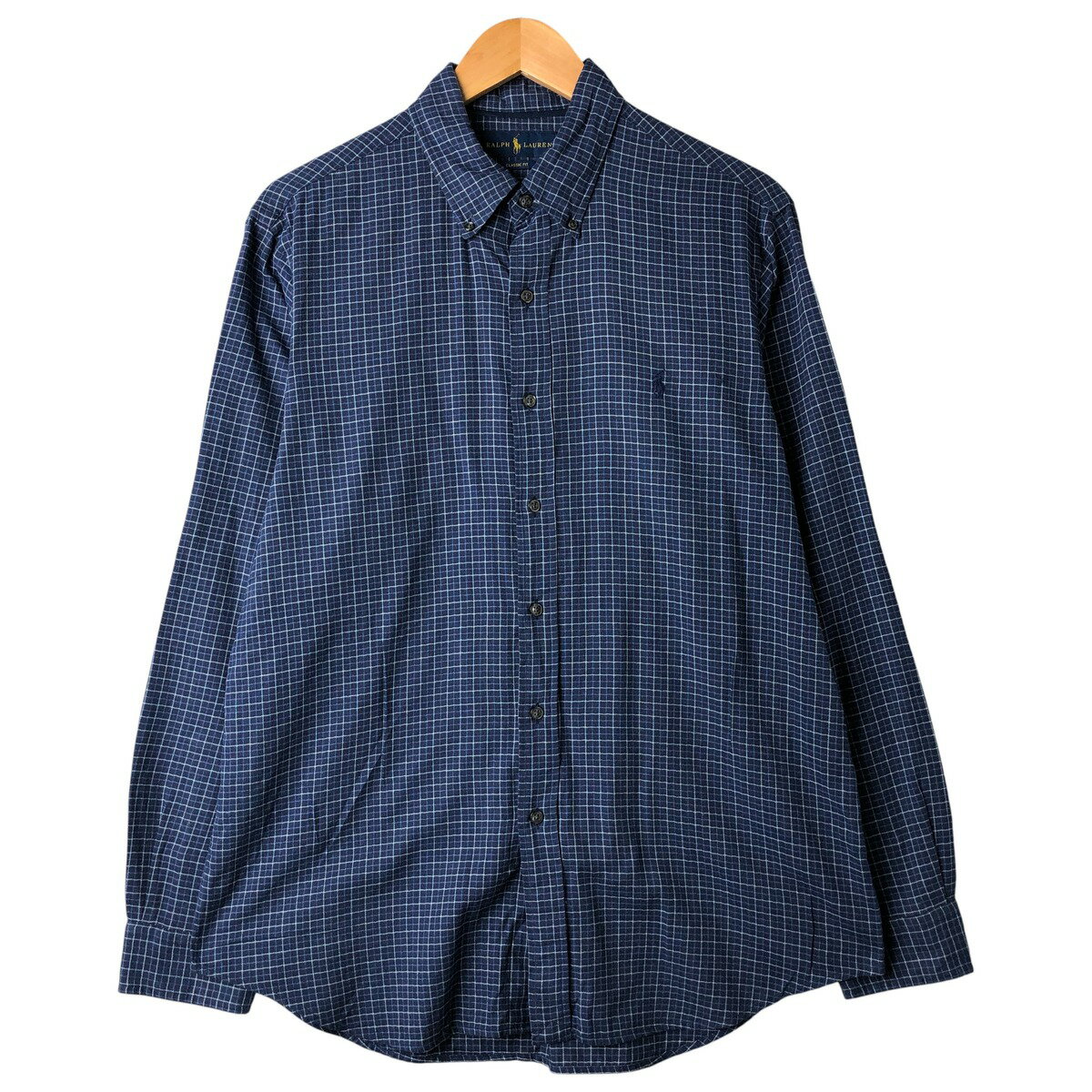 Rakuten - 古着 ラルフローレン Ralph Lauren CLASSIC FIT 長袖 ボタンダウンチェックシャツ メンズL相当 /eaa597066 【中古】 【251228】 【SS2606_10】